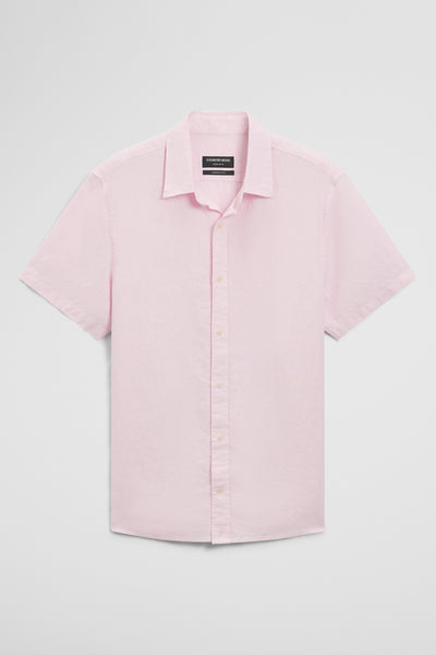 Regular Fit Short Sleeve Linen Shirt