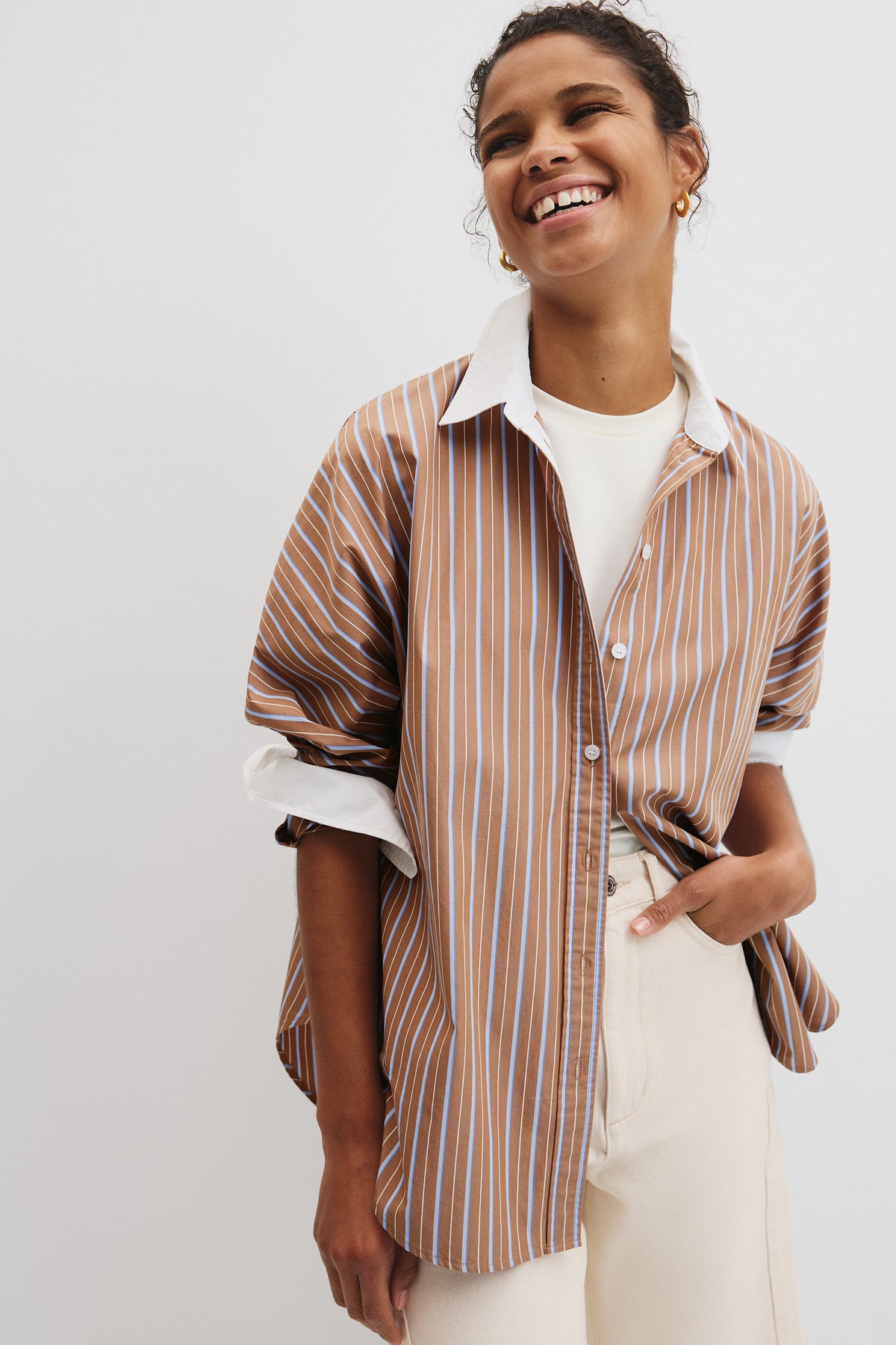 Dolman Striped Shirt