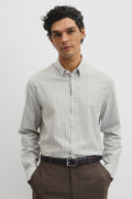 Slim Fit Cotton Stripe Shirt