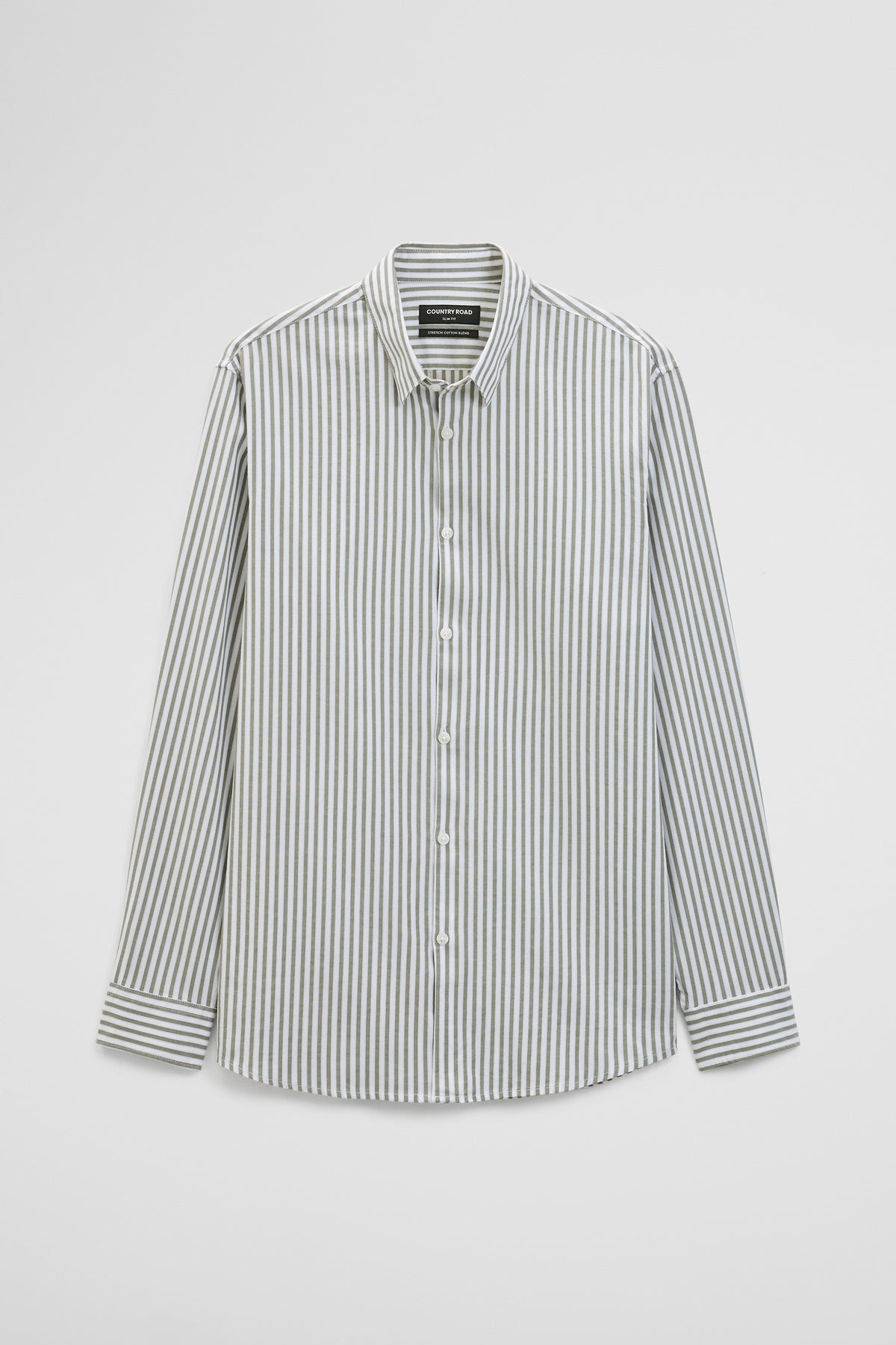 Slim Fit Cotton Stripe Shirt
