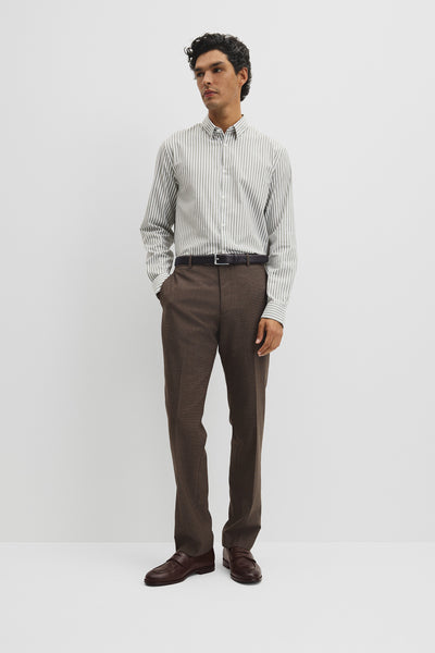 Slim Fit Cotton Stripe Shirt