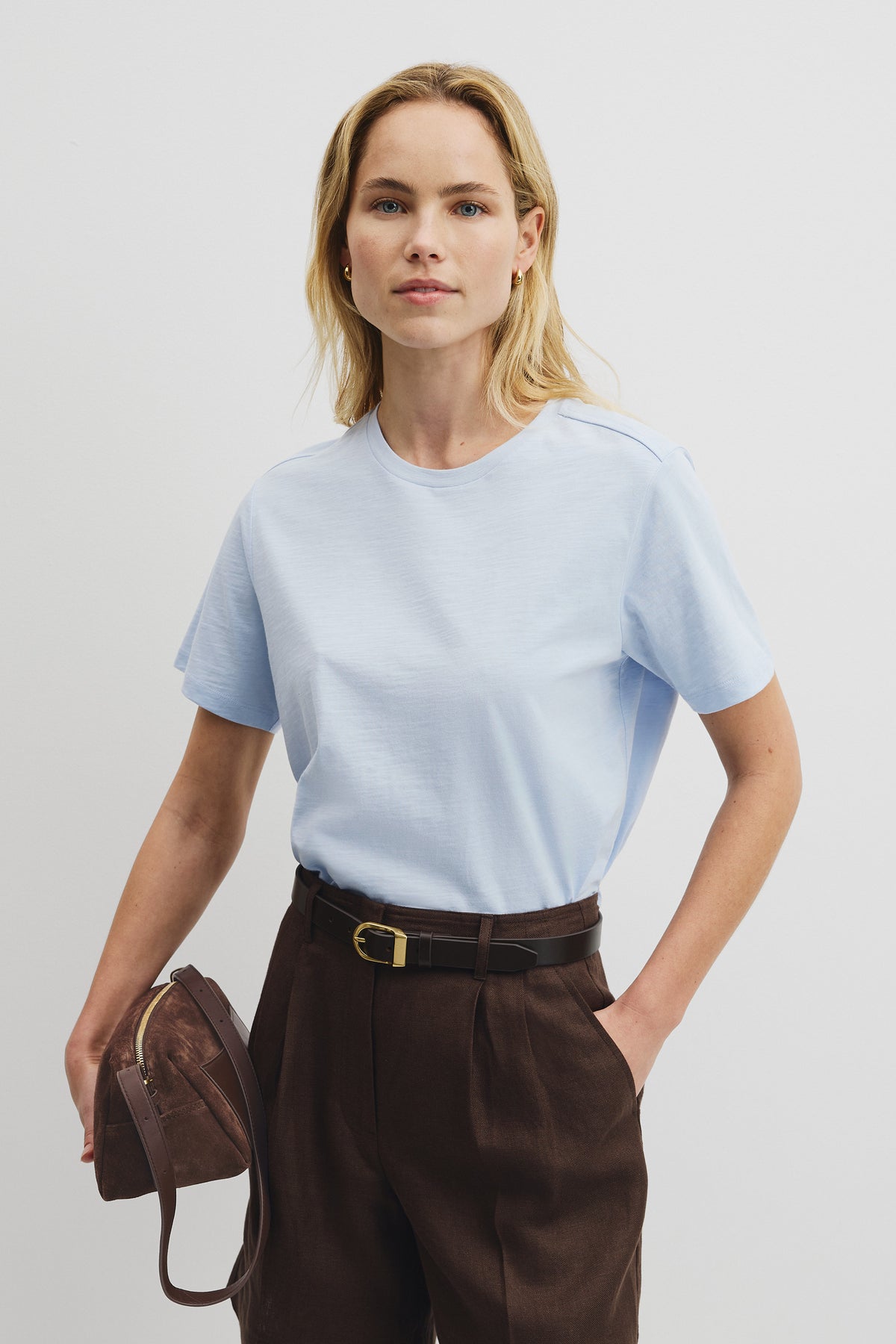 Textured Short Sleeve Slub T-Shirt