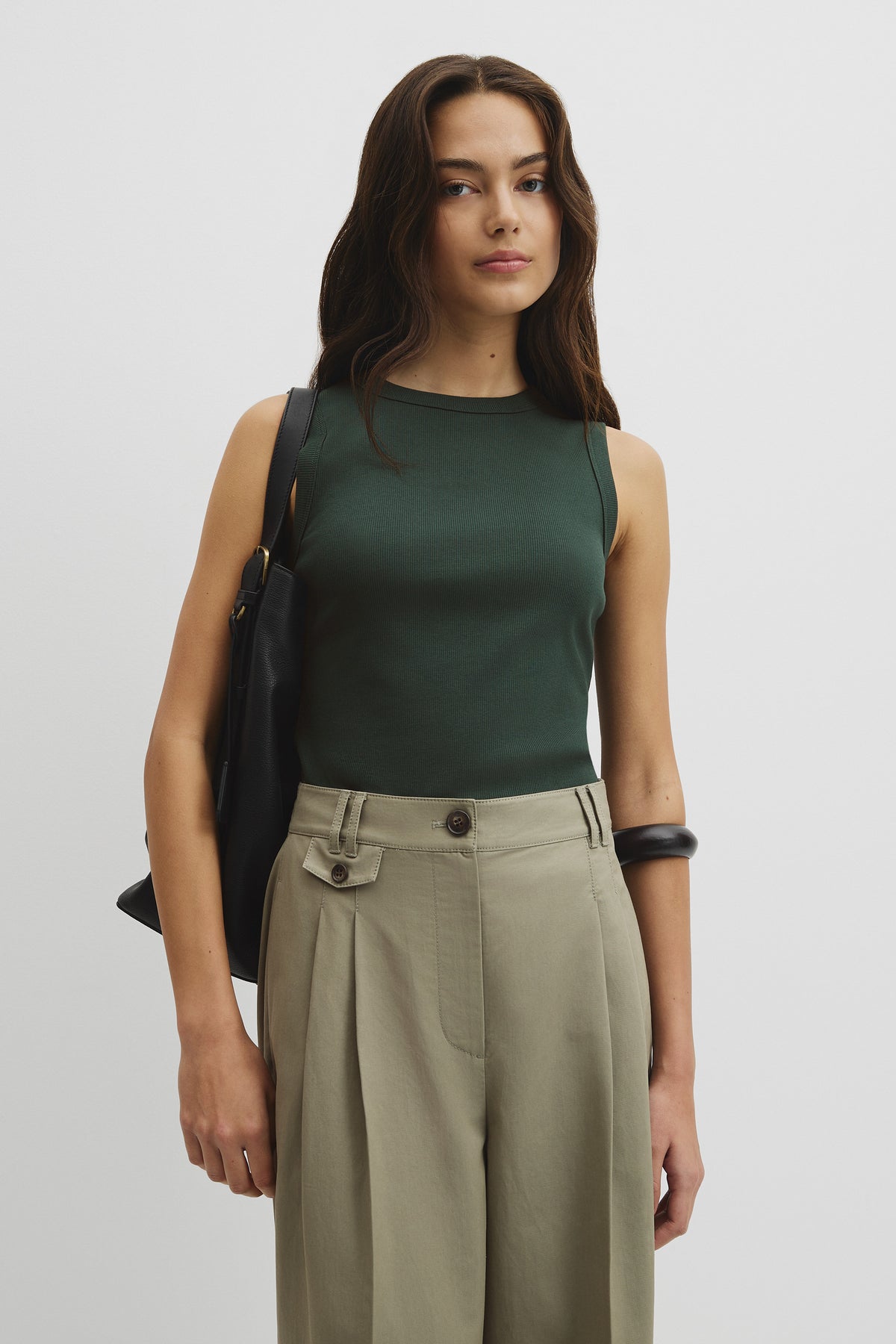 Australian Cotton High Neck Tank