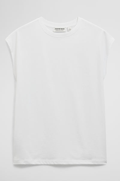 Australian Cotton Relaxed Crew Tank