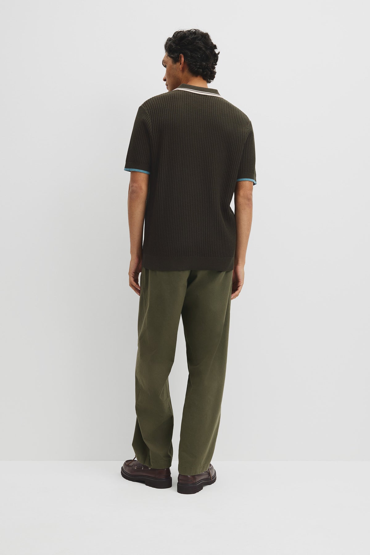 Australian Good Earth Cotton Tapered Trophy Polo