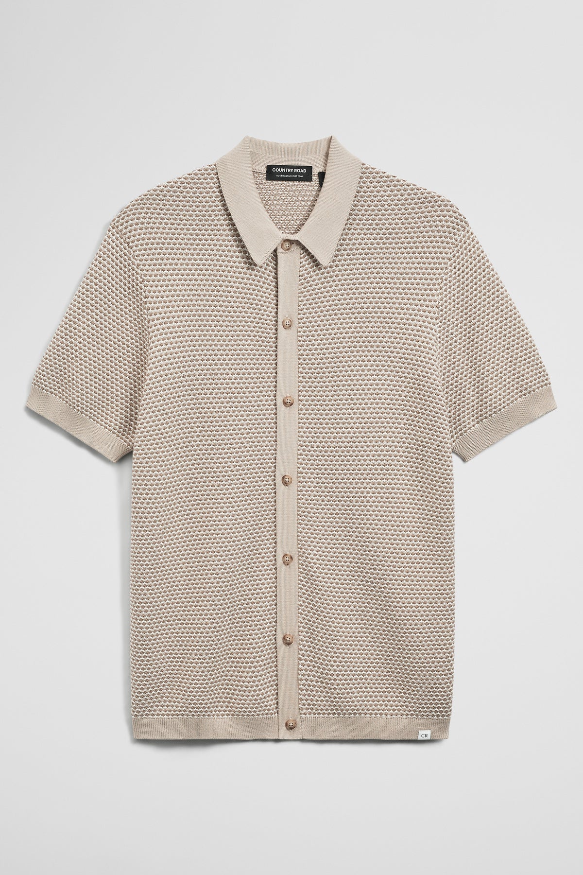 Australian Cotton Jacquard Knit Shirt