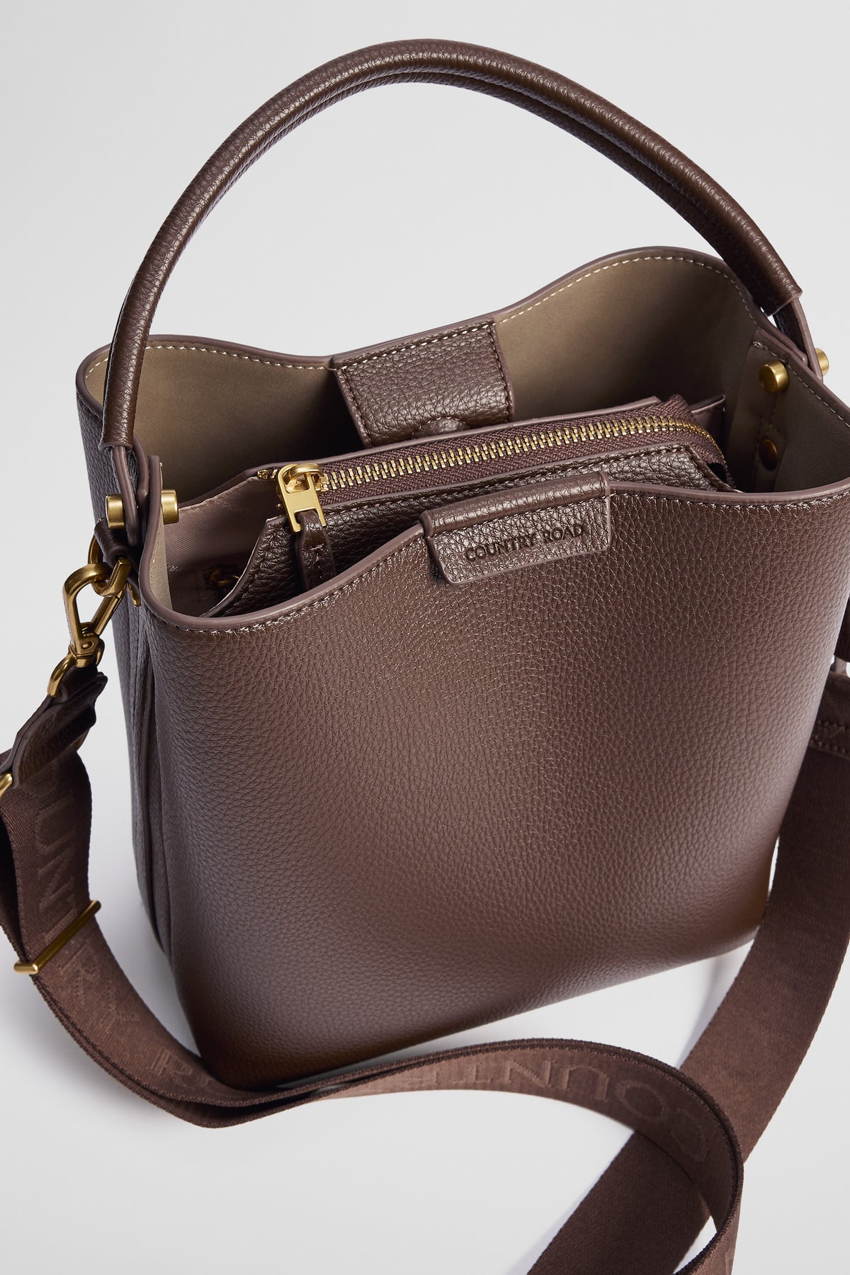 Spliced Bucket Bag