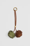 Leather Pom Pom Charm