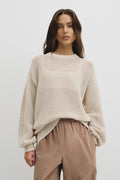 Longsleeve Relaxed Crochet Knit