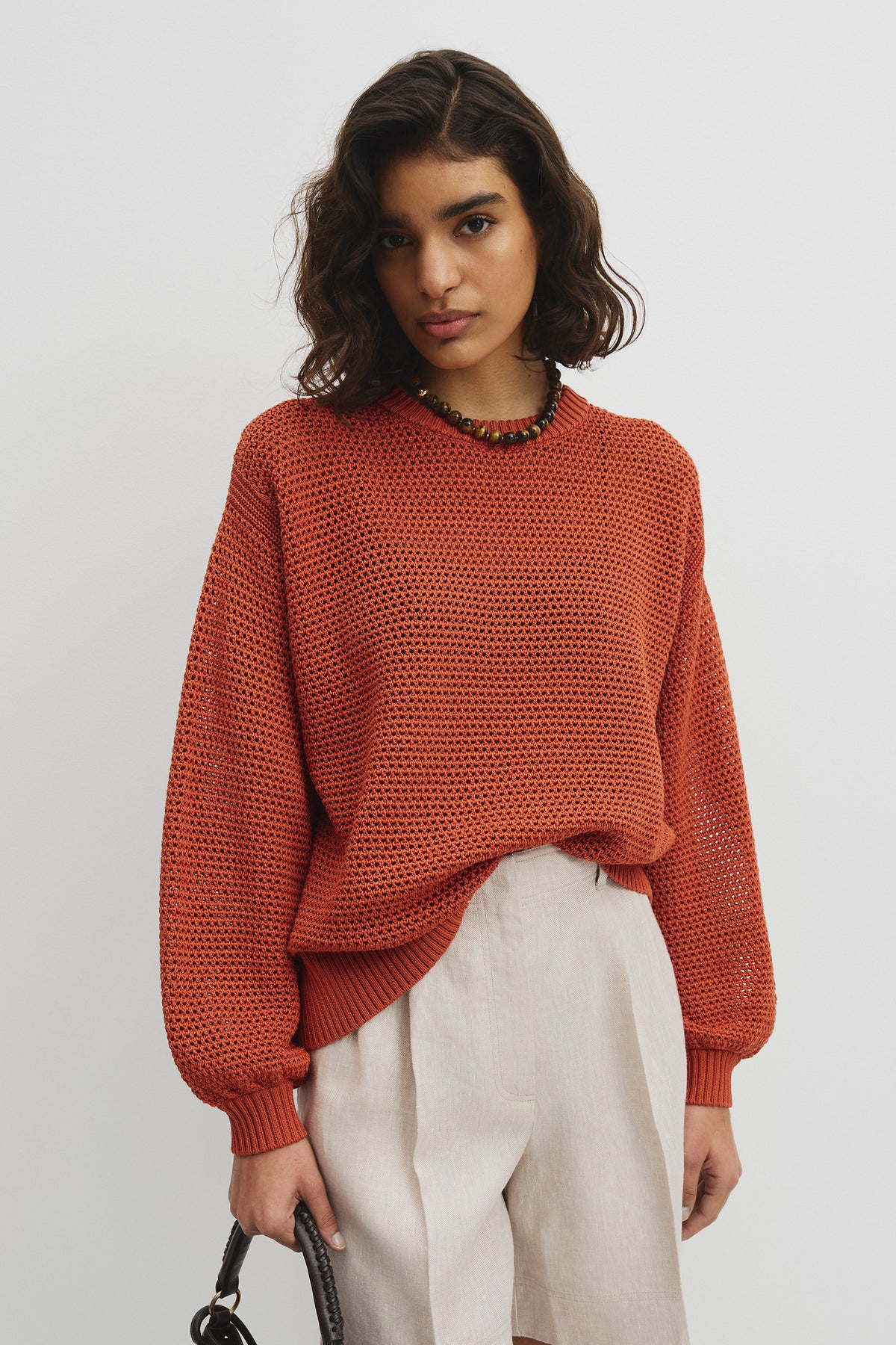 Longsleeve Relaxed Crochet Knit