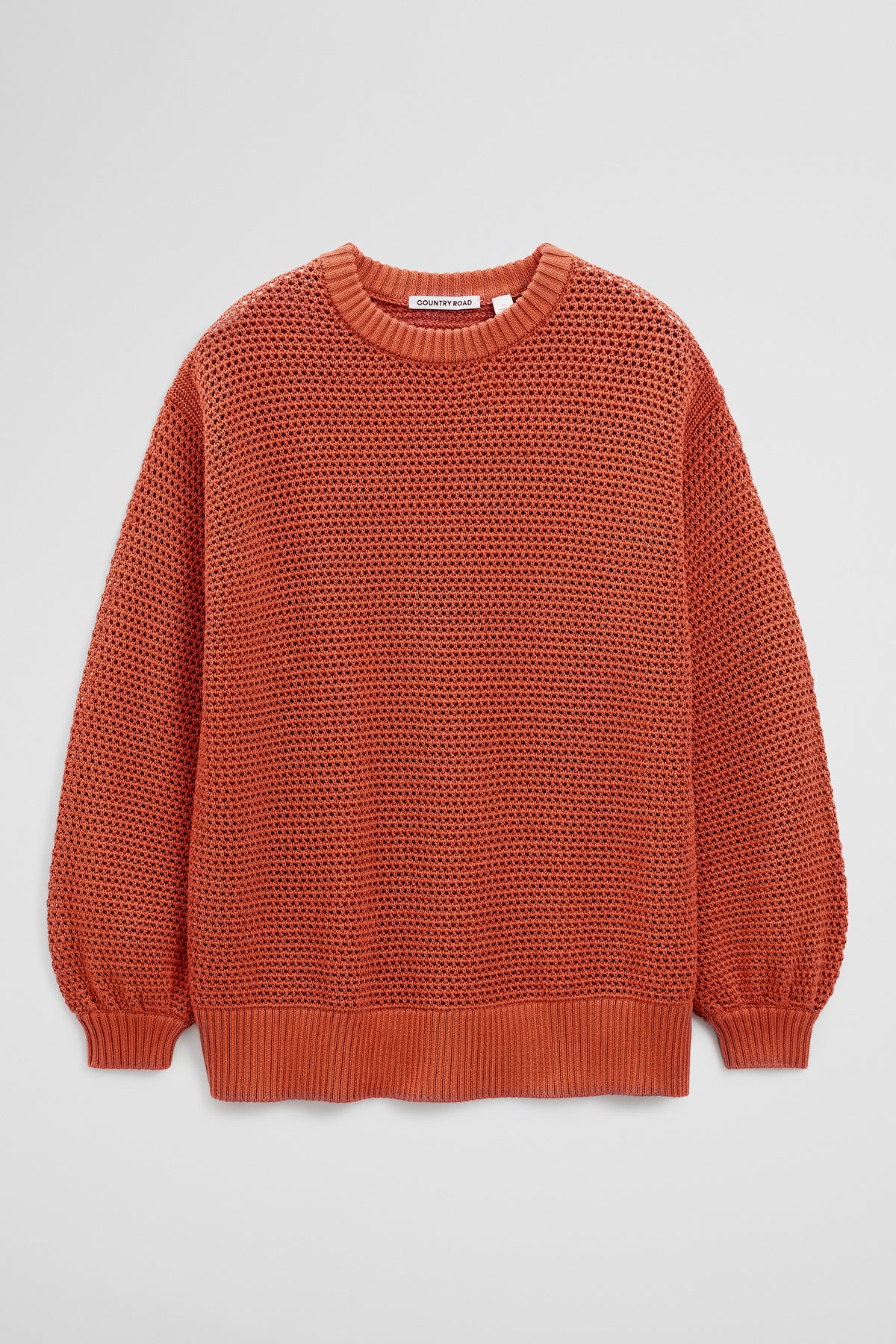 Longsleeve Relaxed Crochet Knit