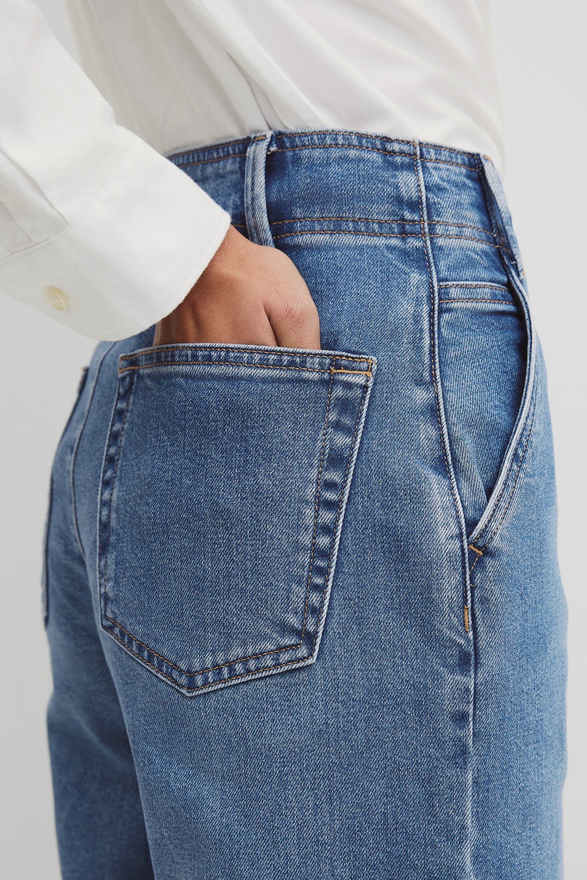 Refined High Rise Wide Leg Jean