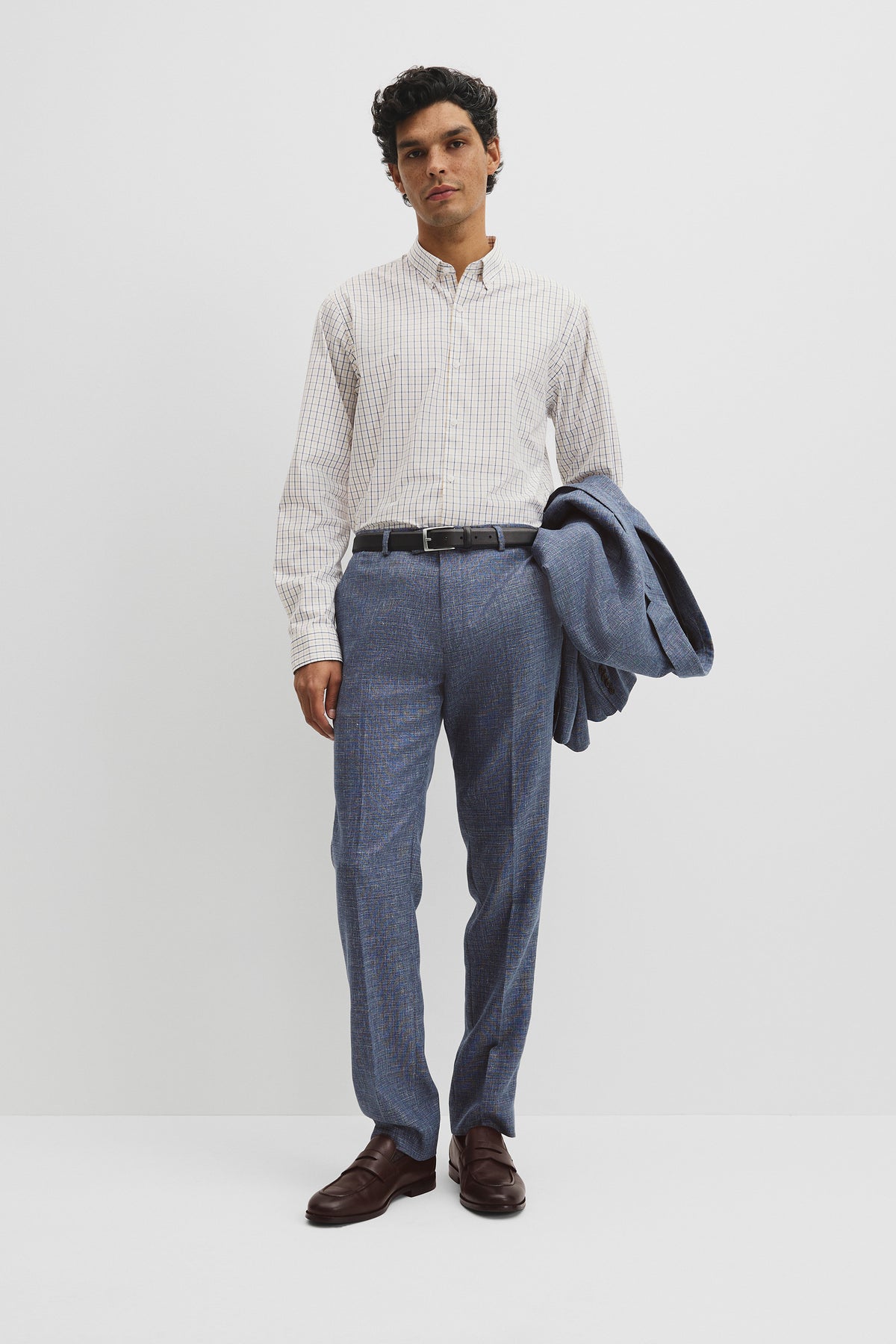 Regular Fit Cotton Grid Shirt