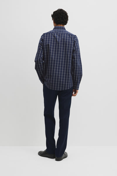 Long Sleeve Regular Cotton With Pockets Check Shirt
