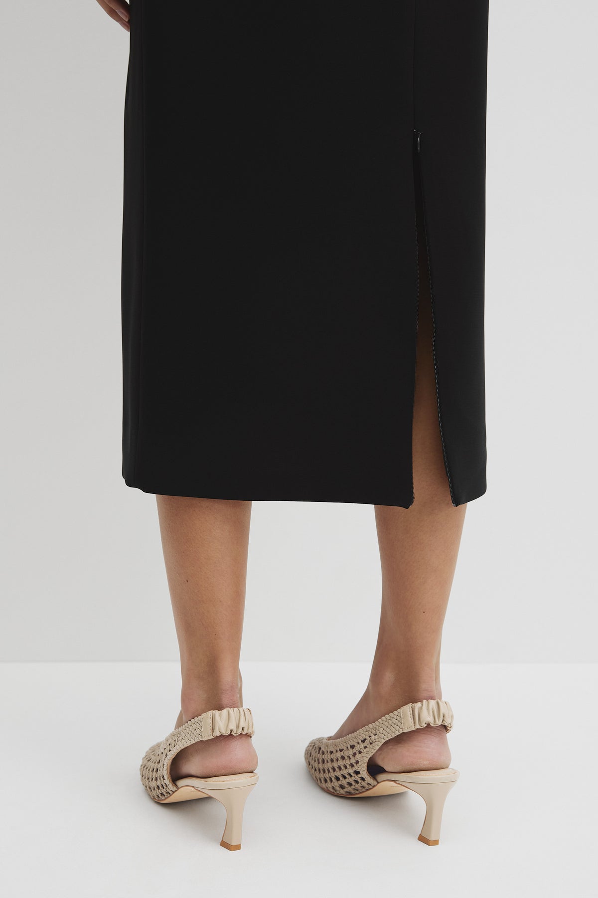 Zip Pencil Skirt