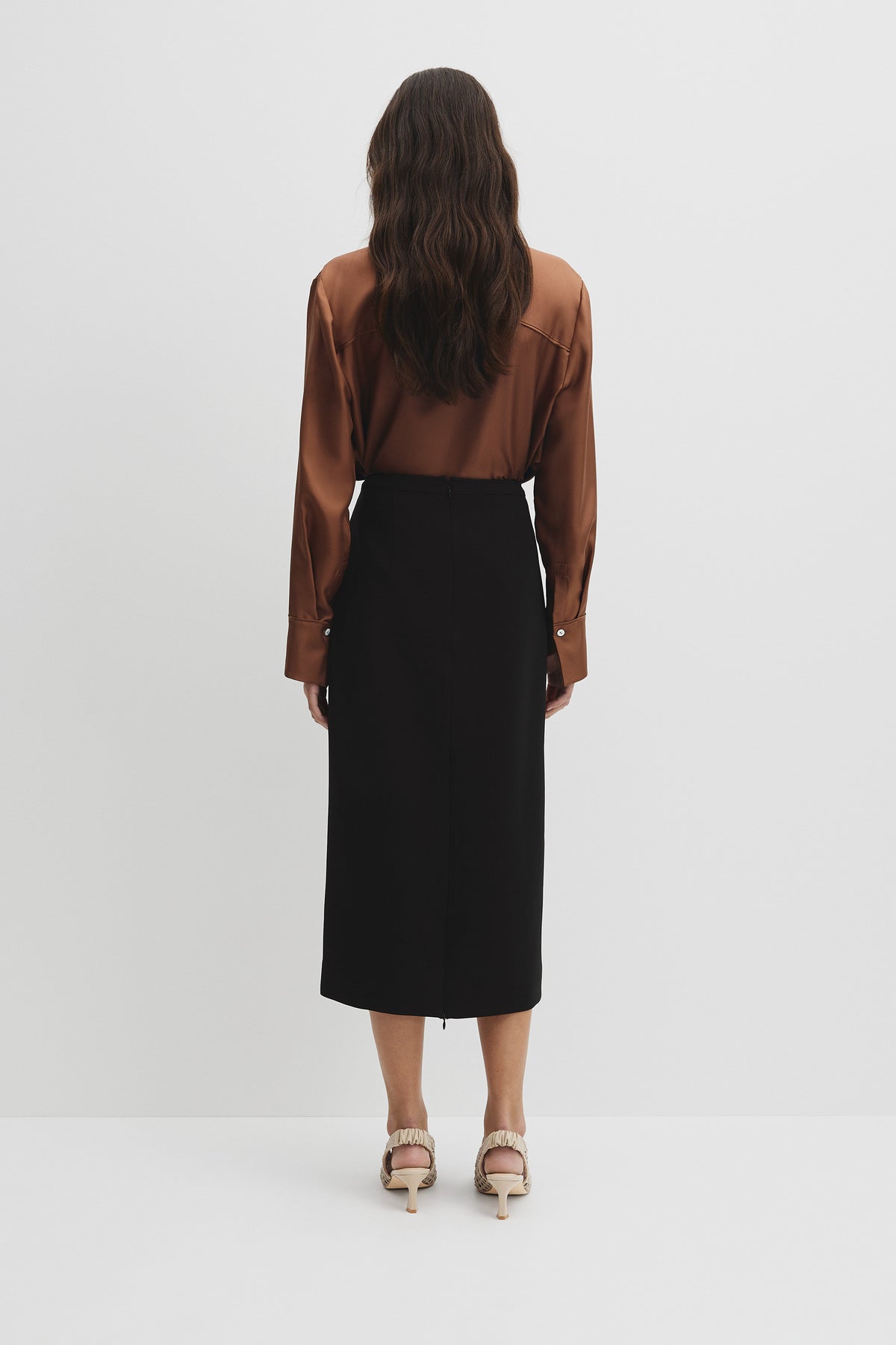 Zip Pencil Skirt