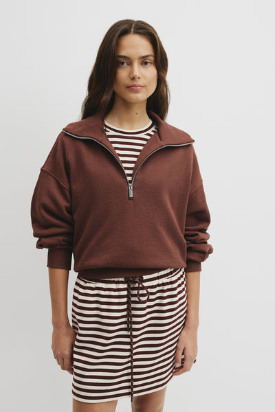 Australian Cotton Funnel Neck Sweat