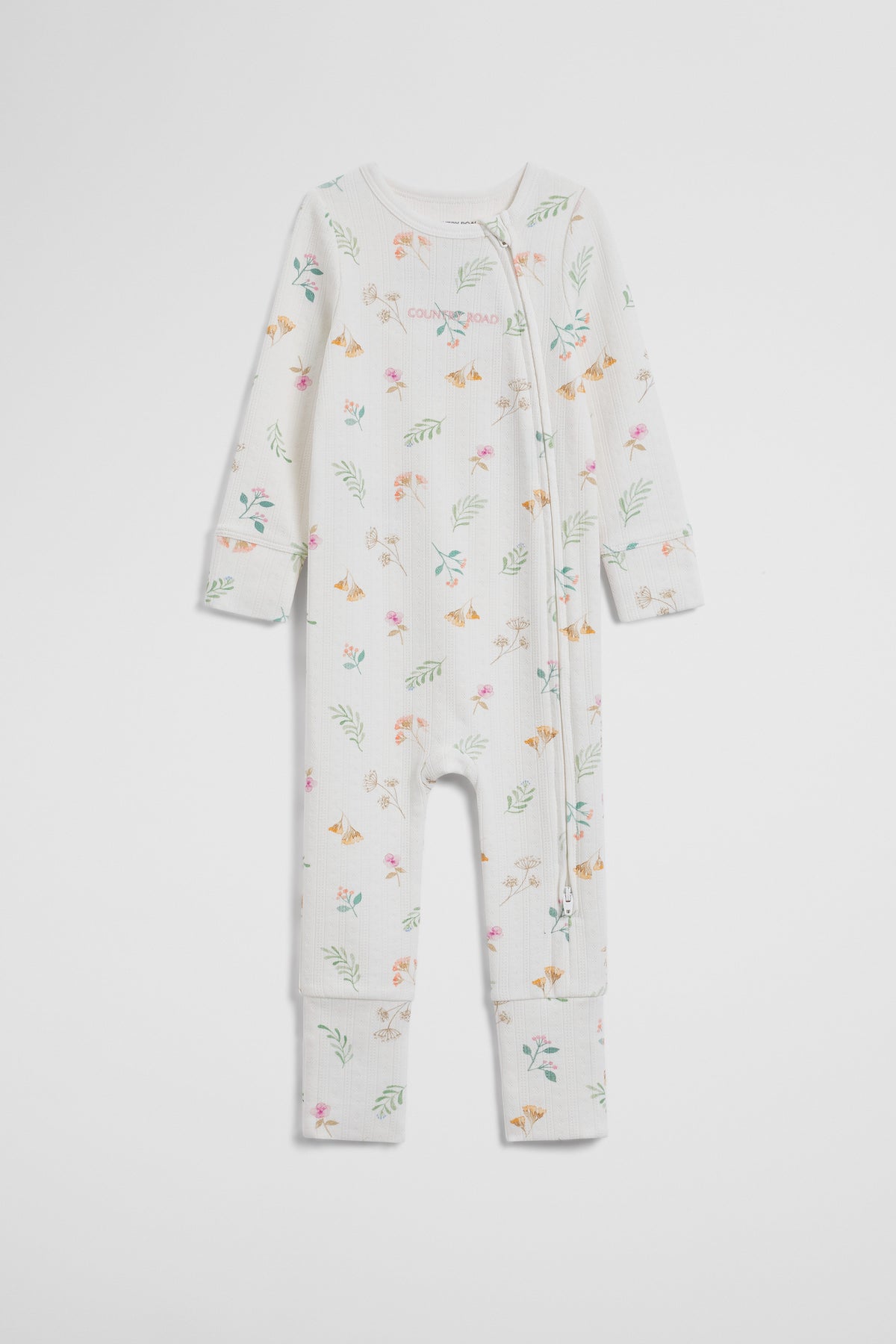 Organically Grown Cotton Blend Pointelle Jumpsuit