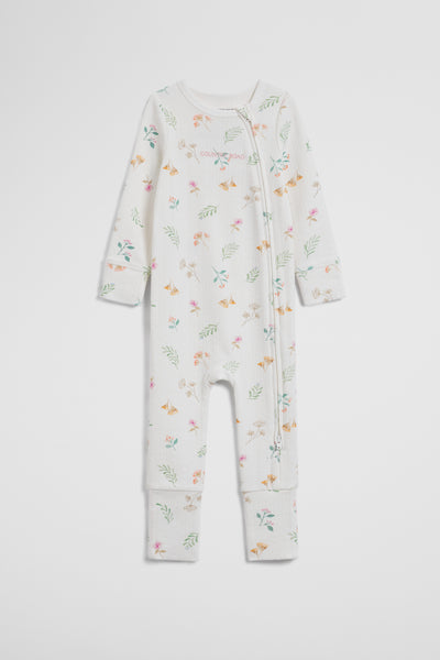 Organically Grown Cotton Blend Pointelle Jumpsuit