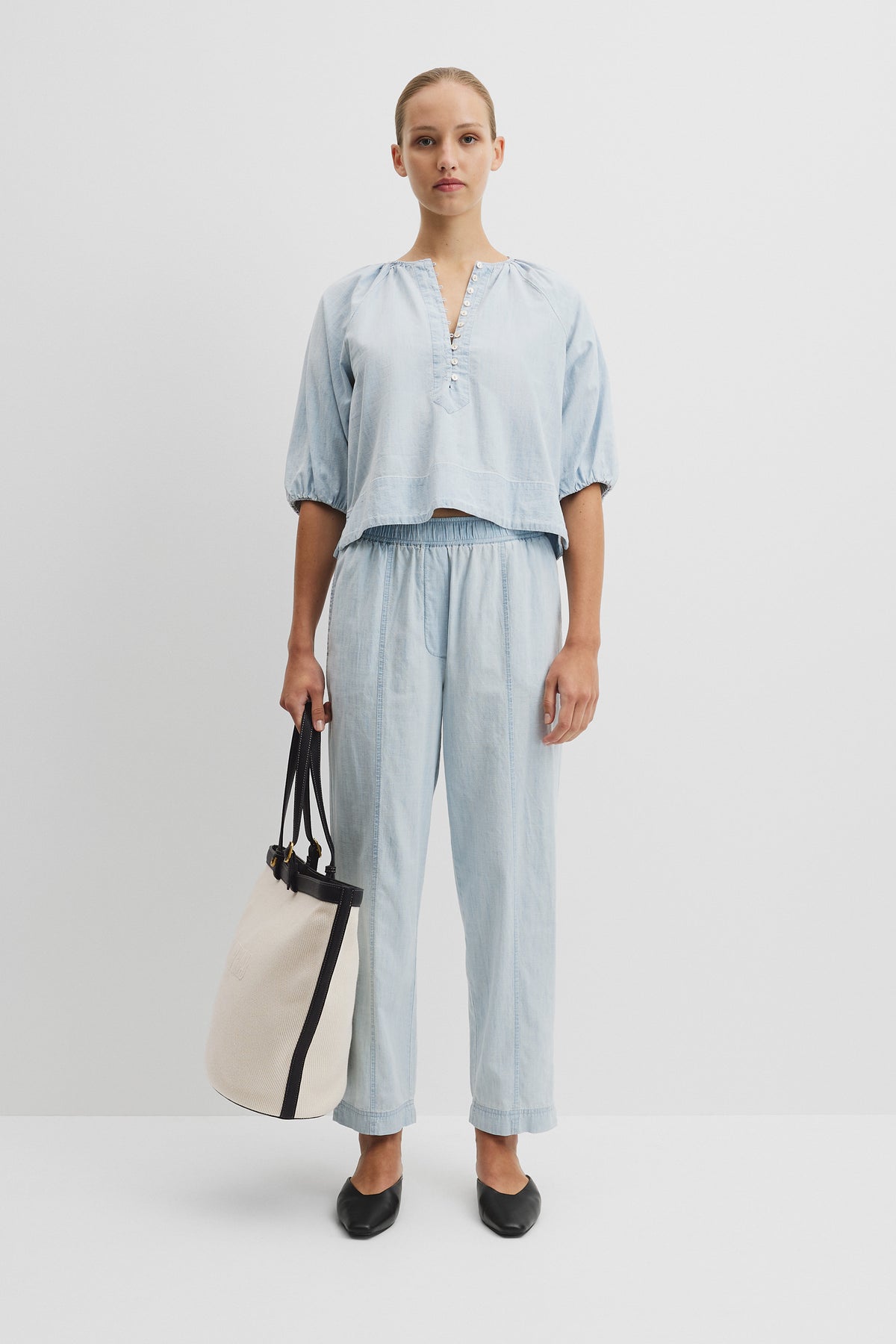 Gathered Cotton Top