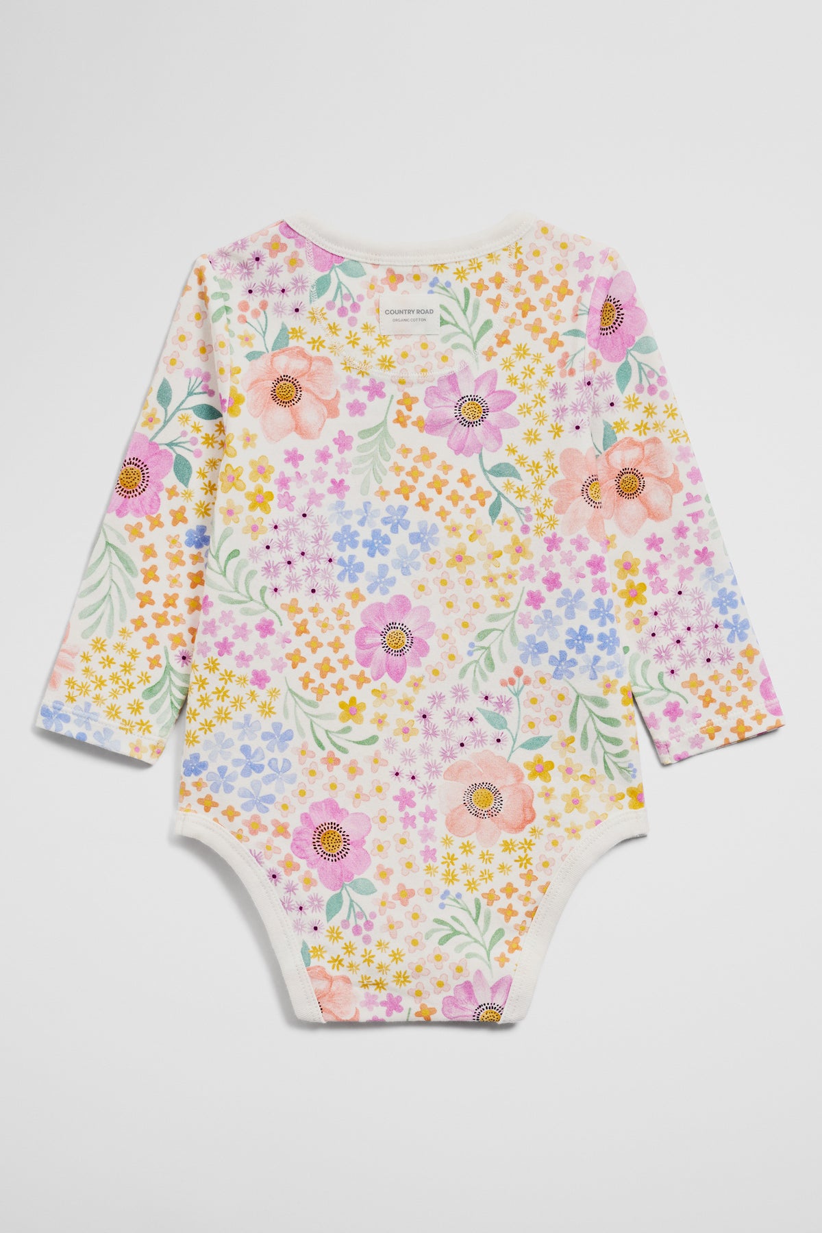 Jersey Print Long Sleeve Bodysuit