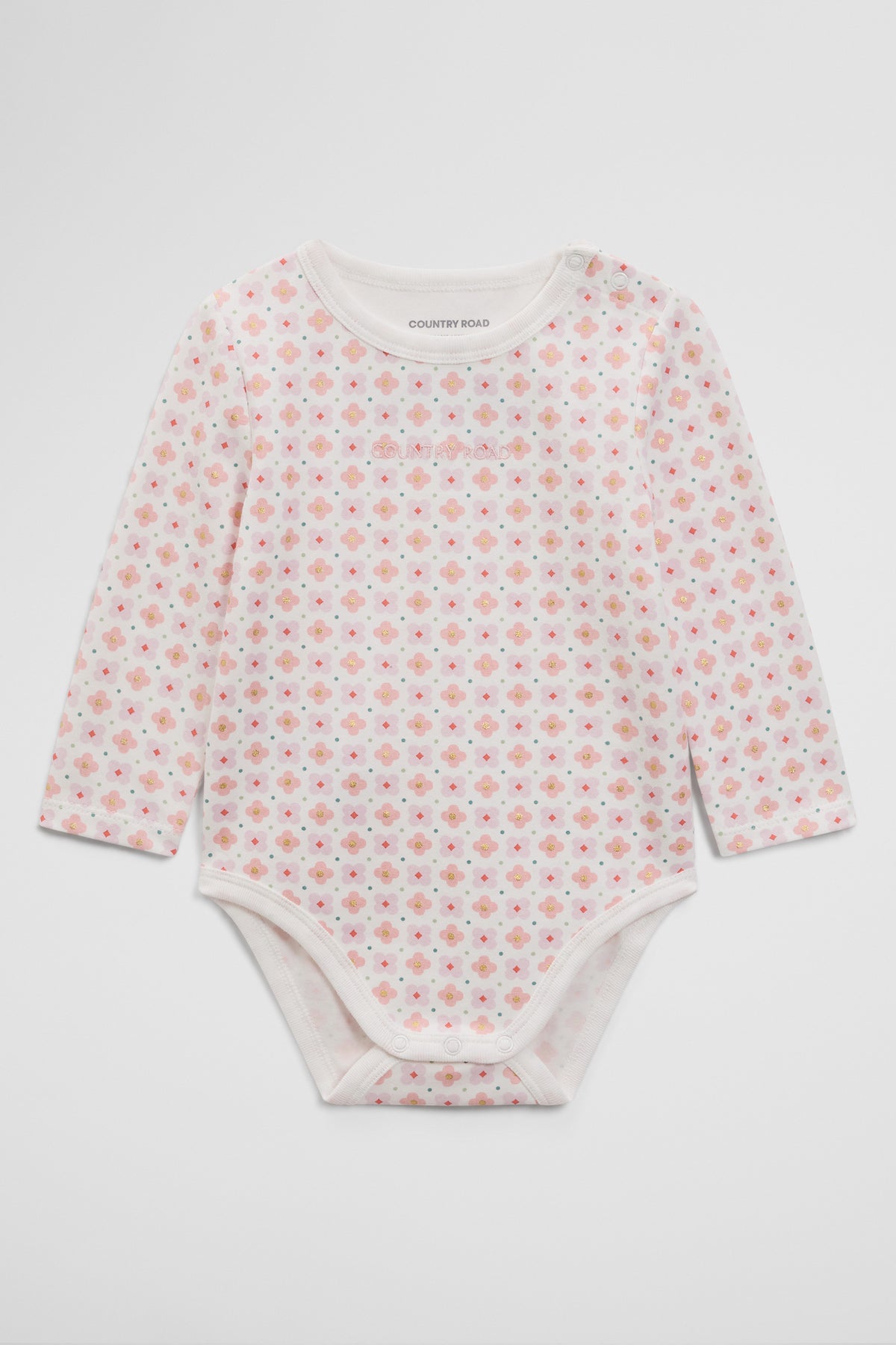 Long Sleeve Pointelle Frill Bodysuit