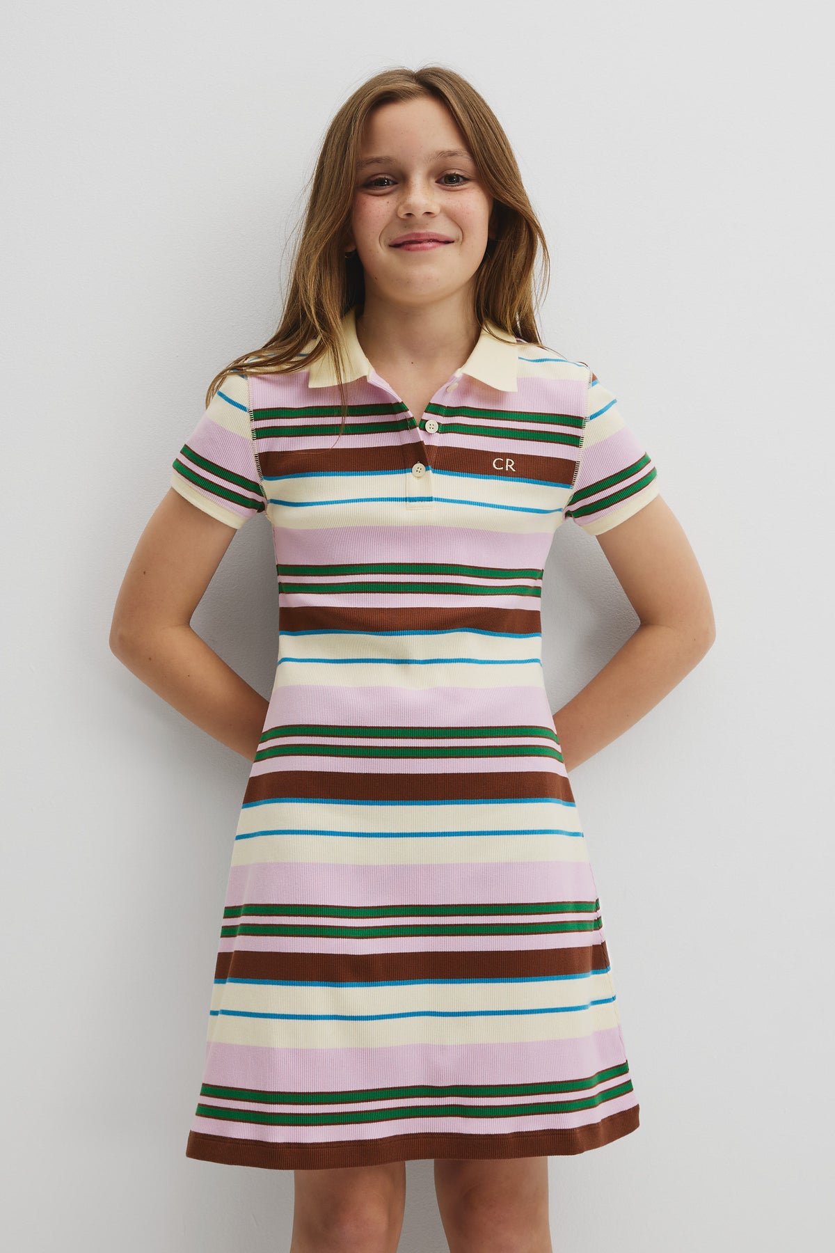 Short Sleeve Collar Polo Dress