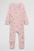 Organically Grown Cotton Blend Pointelle Jumpsuit