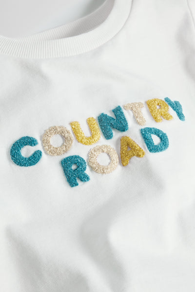 Australian Cotton Short Sleeve Boucle Tee