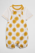 Organically Grown Cotton Embroidered Jersey Overall