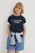 Australian Cotton Short Sleeve Boucle T-Shirt