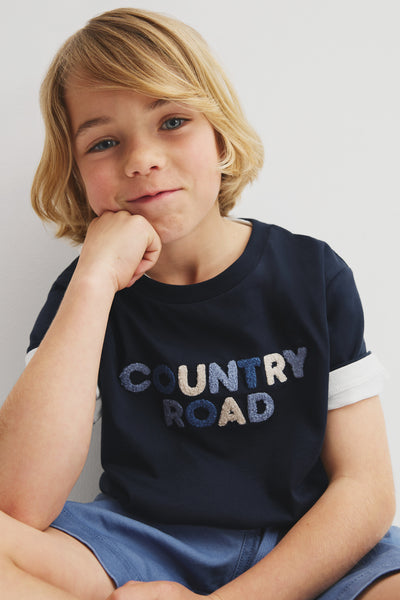 Australian Cotton Short Sleeve Boucle T-Shirt