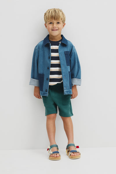 Oversized Stripe Short Sleeve T-Shirt
