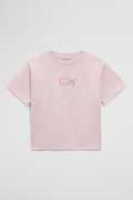 Australian Cotton Short Sleeve Sequin Logo T-Shirt