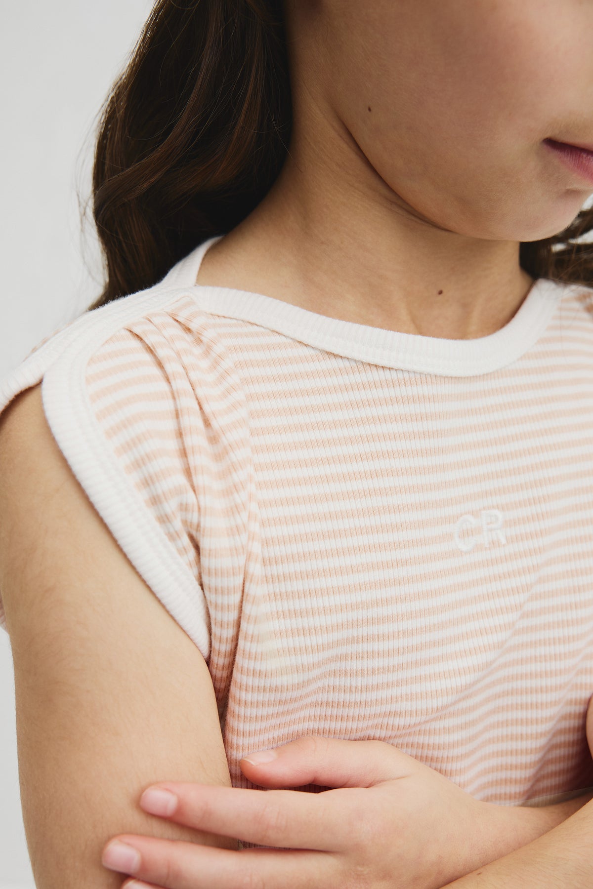 Australian Cotton Short Sleeve Stripe Rib T-Shirt