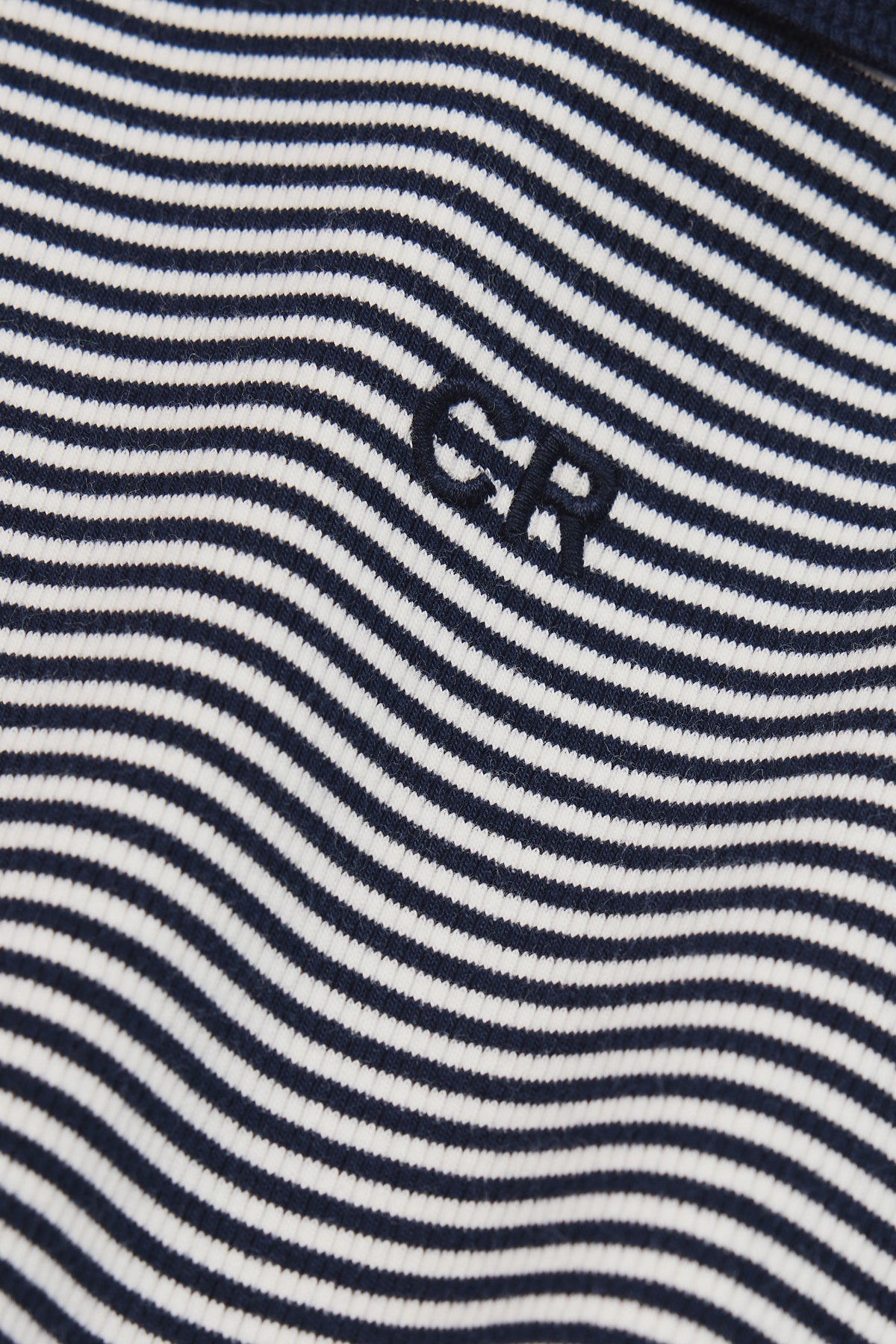 Australian Cotton Blend Short Sleeve Stripe Rib T-Shirt