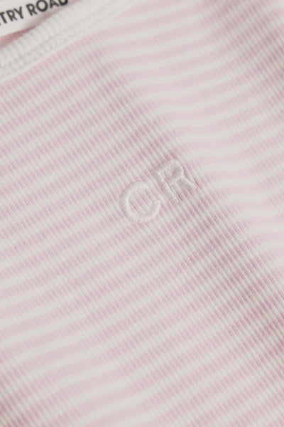 Australian Cotton Short Sleeve Stripe Rib T-Shirt