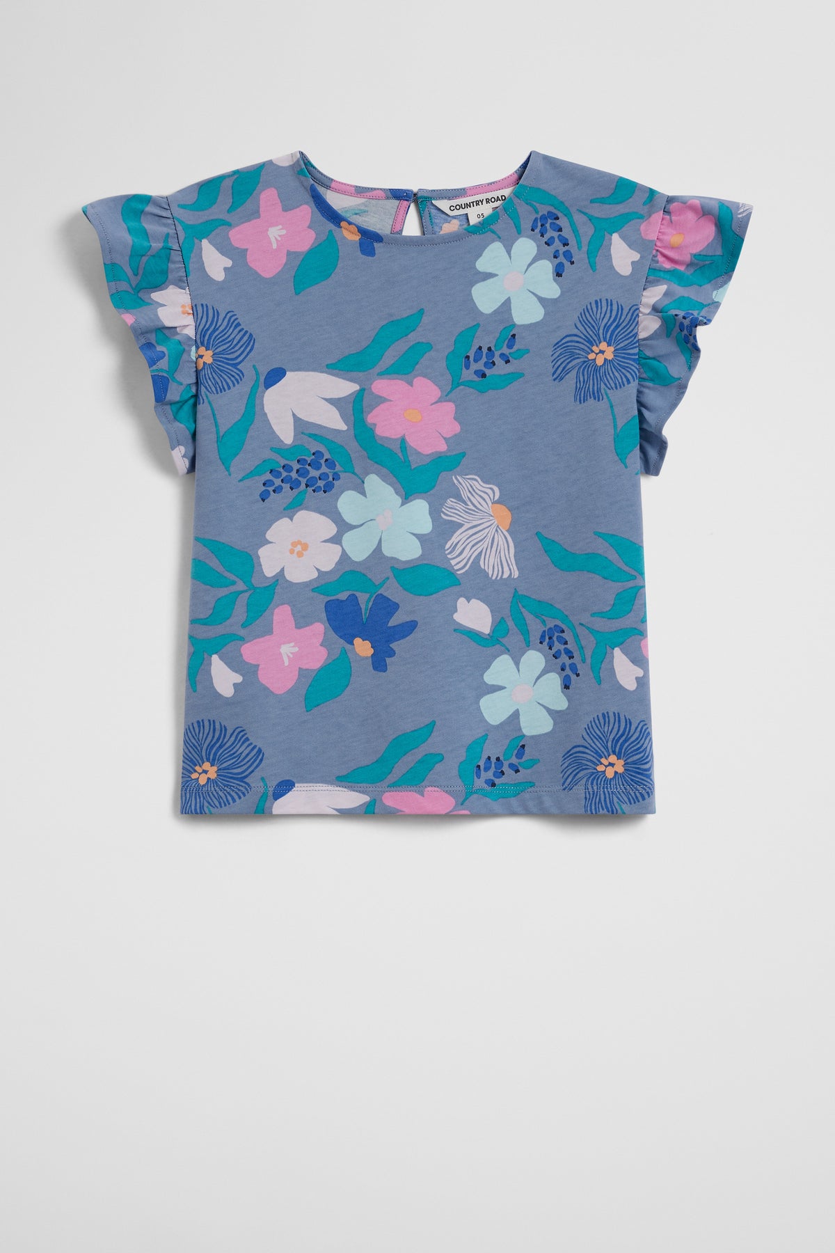 Australian Cotton Short Sleeve Yardage Print T-Shirt