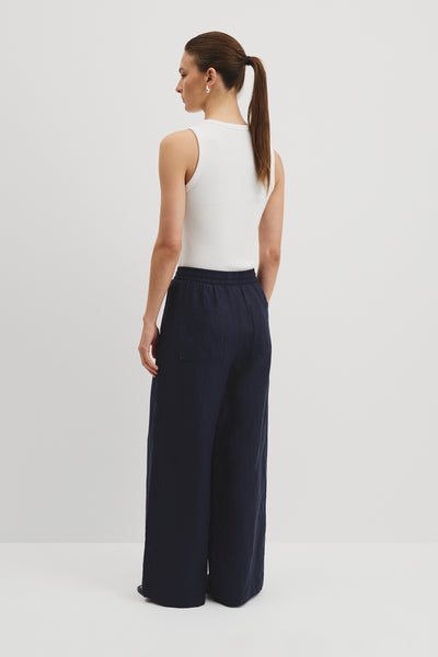 Pull-On Linen Pant