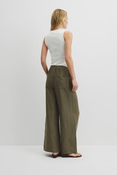 Pull-On Linen Pant