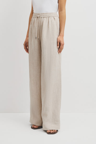Pull-On Linen Pant