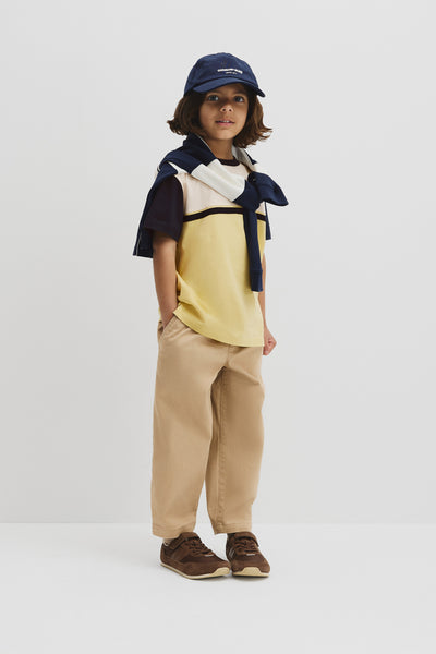 Relaxed Contrast Splice T-Shirt