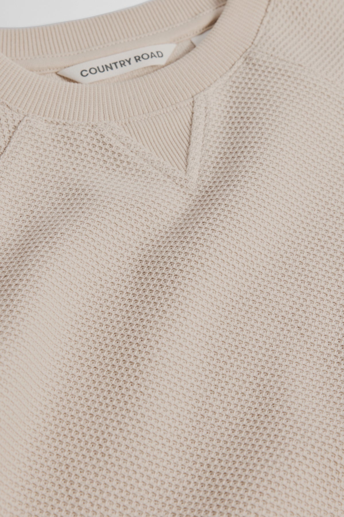 Organically Grown Cotton Relaxed Waffle Short Sleeve T-Shirt