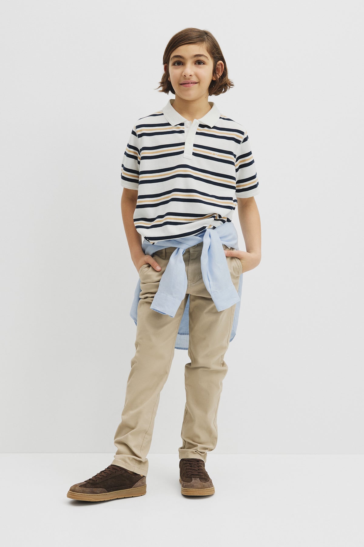 Teen Australian Cotton Stripe Polo