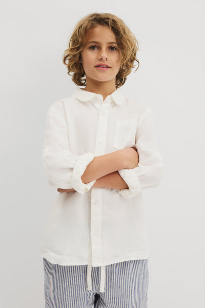 Teen Long Sleeve Linen Shirt