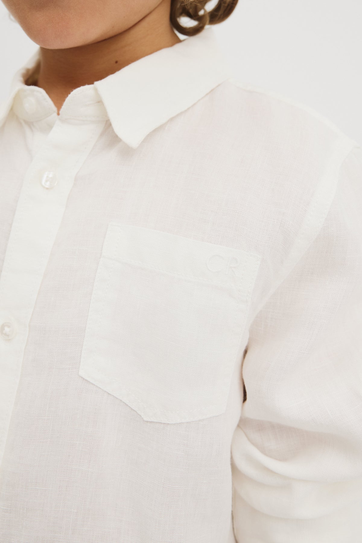 Teen Long Sleeve Linen Shirt