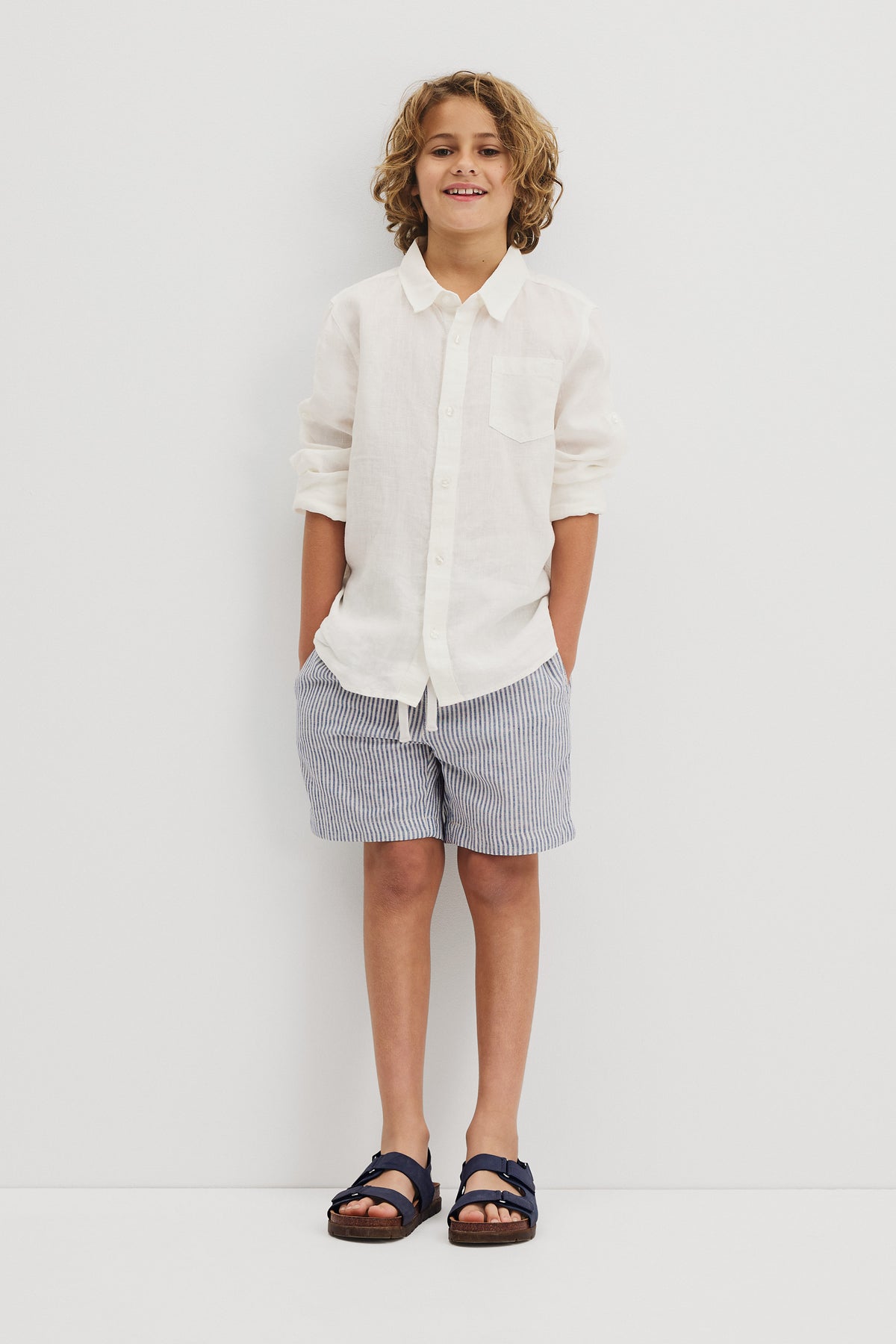 Teen Long Sleeve Linen Shirt