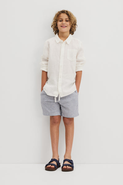 Teen Long Sleeve Linen Shirt