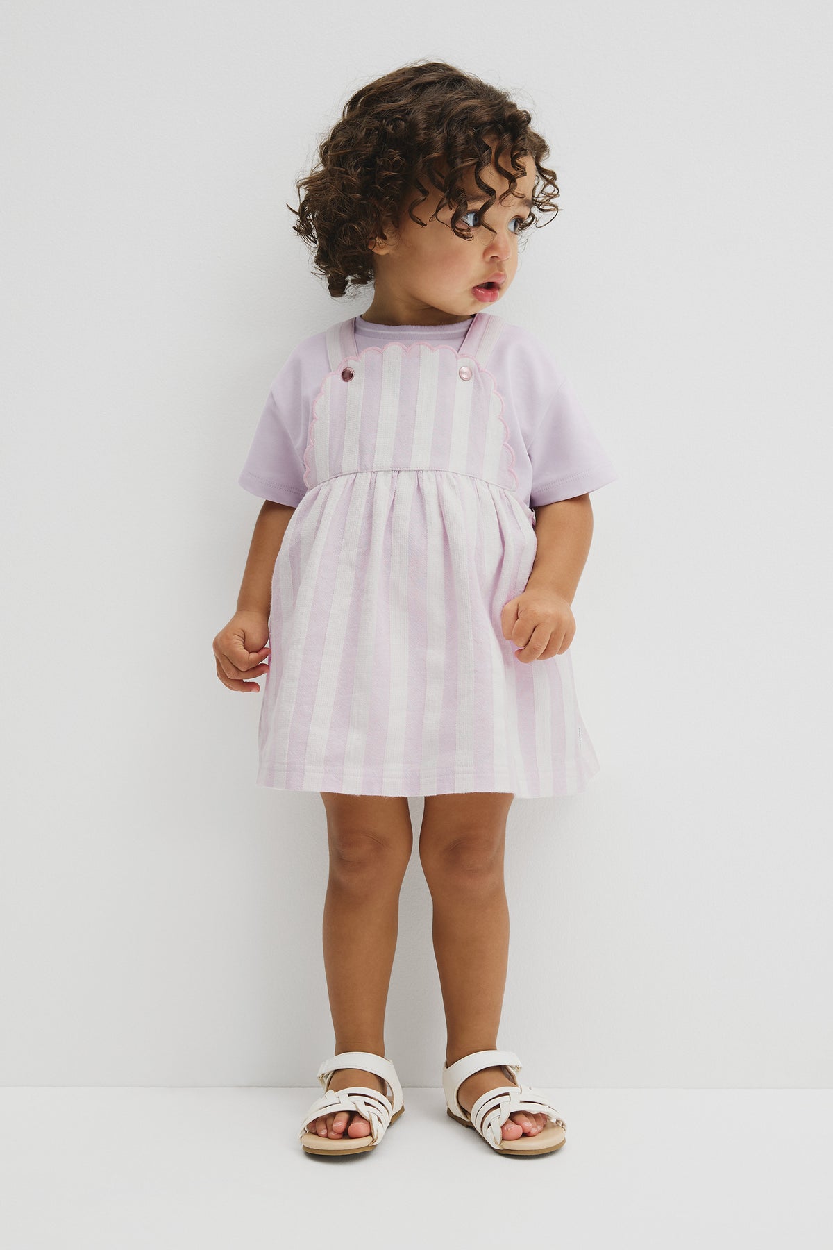 Stripe Pinafore