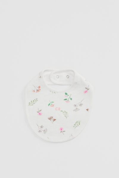 Organically Grown Cotton Blend Pointelle Bib